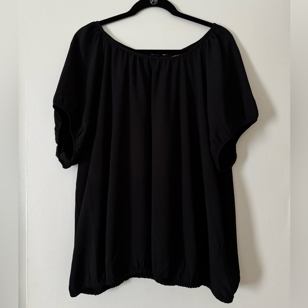 Torrid Deep Black Surplice Back Top